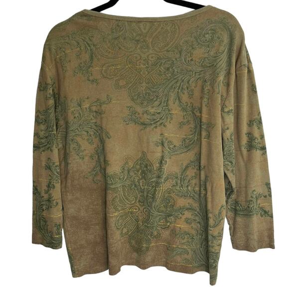 Y2K Football All Over Print Top 3/4 Sleeves Size XL - Picture 6 of 8